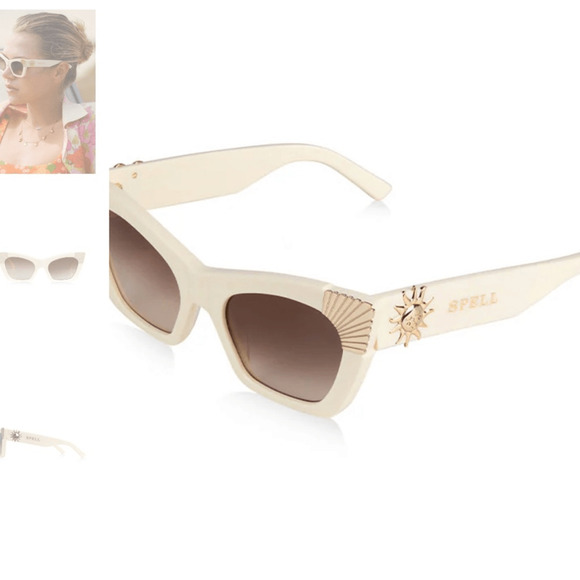 NEW! Spell & Gypsy cream Sunshine Cat-Eye Sunglasses main image 7